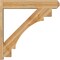 Ekena Millwork Merced Rough Sawn Craftsman Outlooker, Western Red Cedar, 8"W x 44"D x 44"H OUT08X44X44MRC04RWR - alternate 4